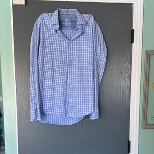 Bugatchi Blue Checkered Men's Shirt